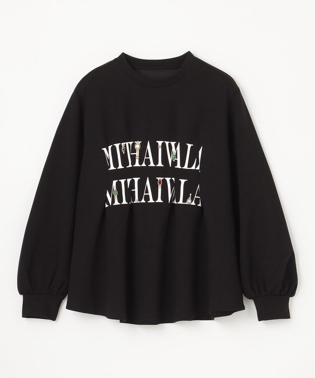 GRACE CONTINENTAL タックカットトップ ブラック