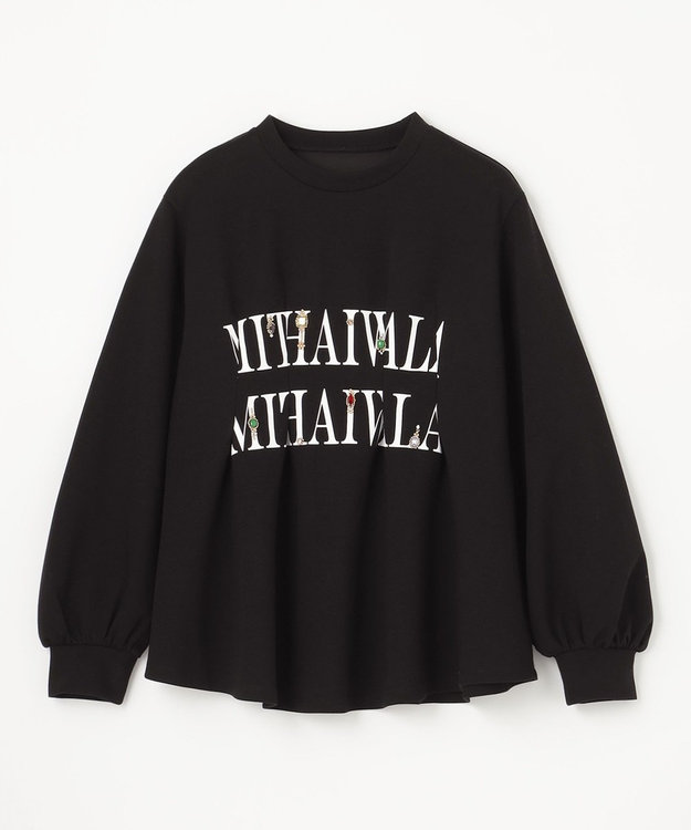 GRACE CONTINENTAL タックカットトップ ブラック