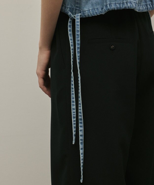 GRACE CONTINENTAL ハーフスリーブデニムシャツ ブルー