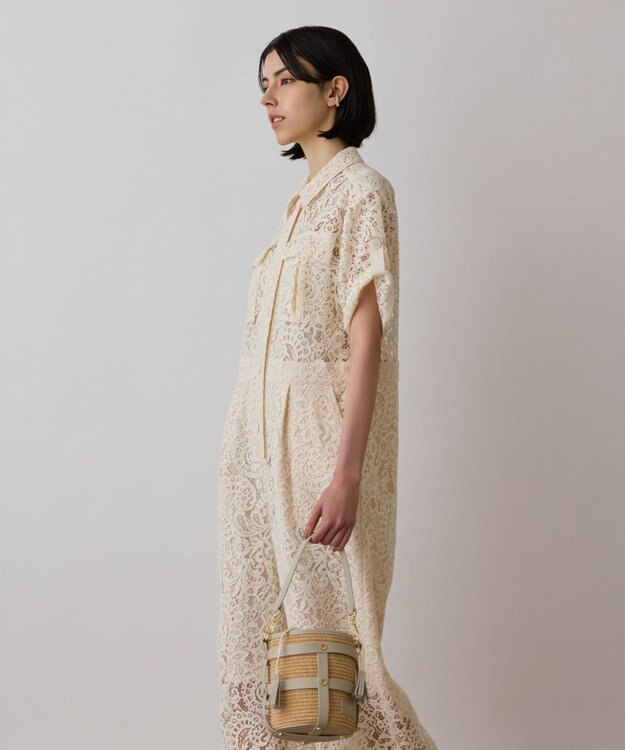 GRACE CONTINENTAL ANTONELLA　FERRANTE  ベルトフリンジバック グレー