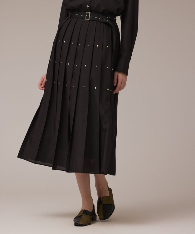 GRACE CONTINENTAL メタルホットフィットスカート ブラック