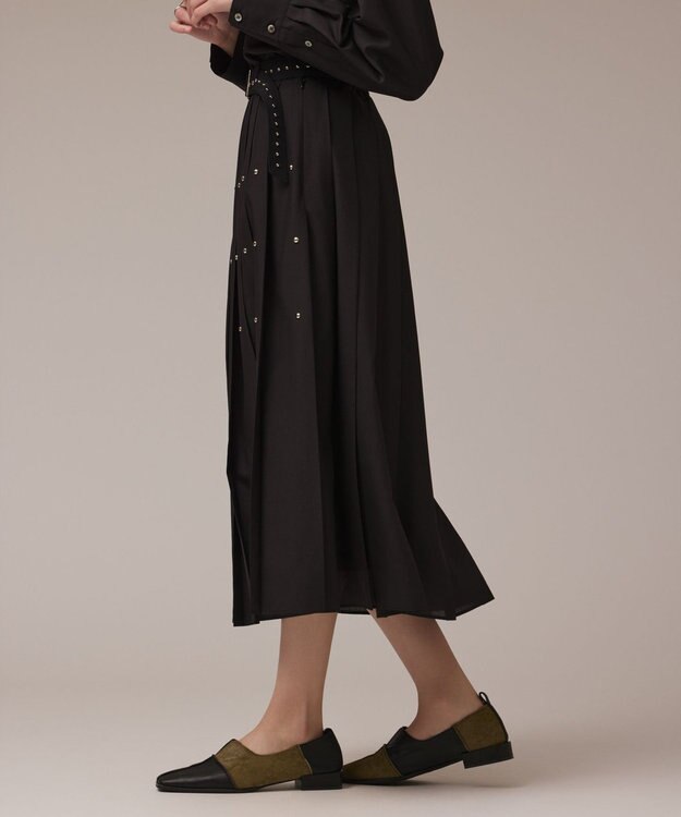 GRACE CONTINENTAL メタルホットフィットスカート ブラック