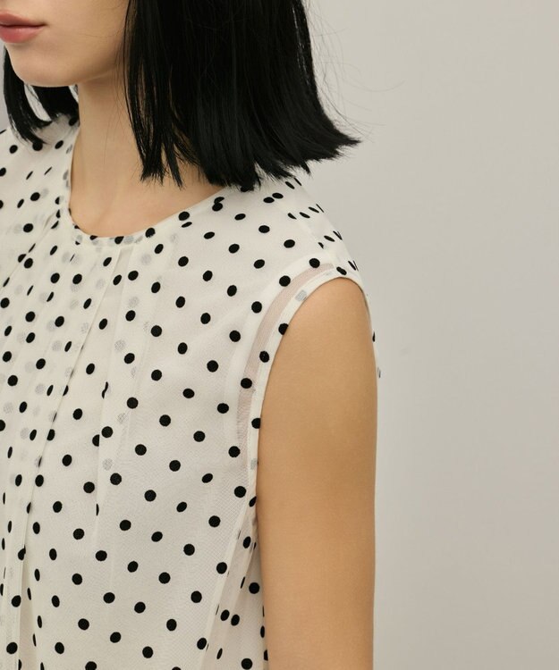 GRACE CONTINENTAL チュールティアードブラウス キナリ