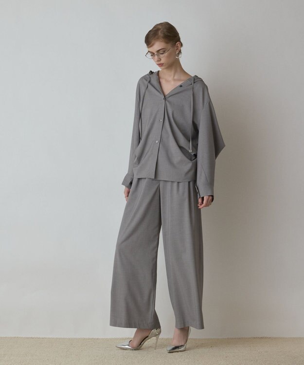 GRACE CONTINENTAL ドルマンフ－ディシャツ グレー