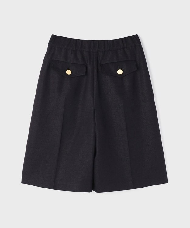 GRACE CONTINENTAL リネンタッチハーフパンツ ネイビー