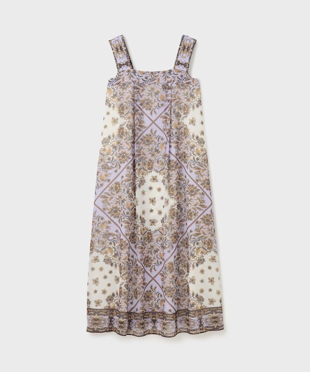 GRACE CONTINENTAL マルチWAYシフォンワンピース ブラウン