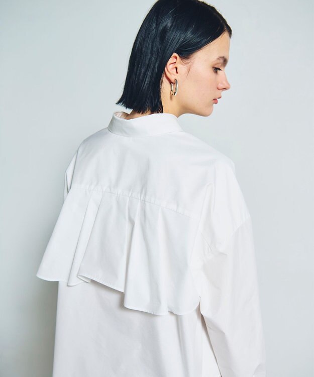 GRACE CONTINENTAL バックコンシャスシャツ ホワイト