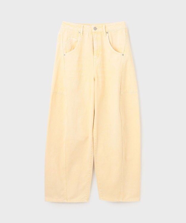 GRACE CONTINENTAL エッグラインデニムパンツ イエロー