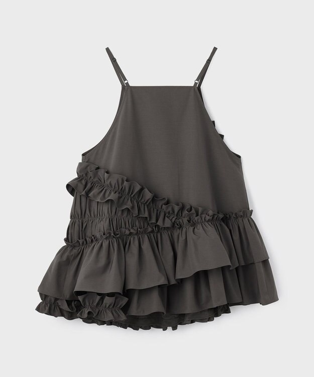 GRACE CONTINENTAL フリルキャミソール グレー