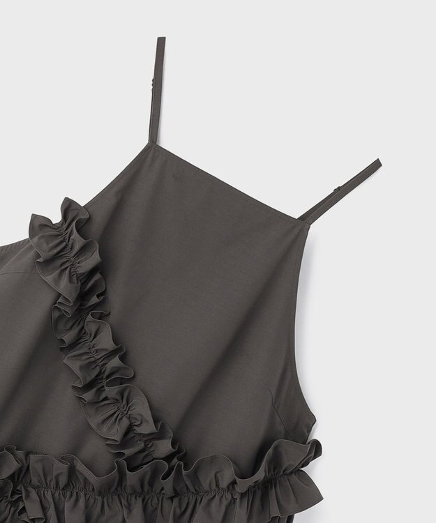 GRACE CONTINENTAL フリルキャミソール グレー