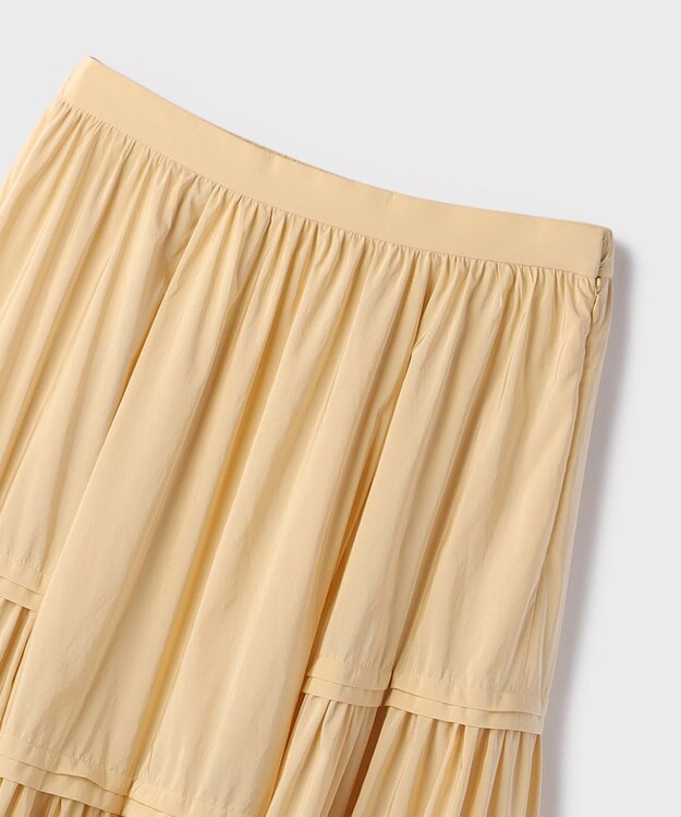 GRACE CONTINENTAL ティアードロングスカート イエロー