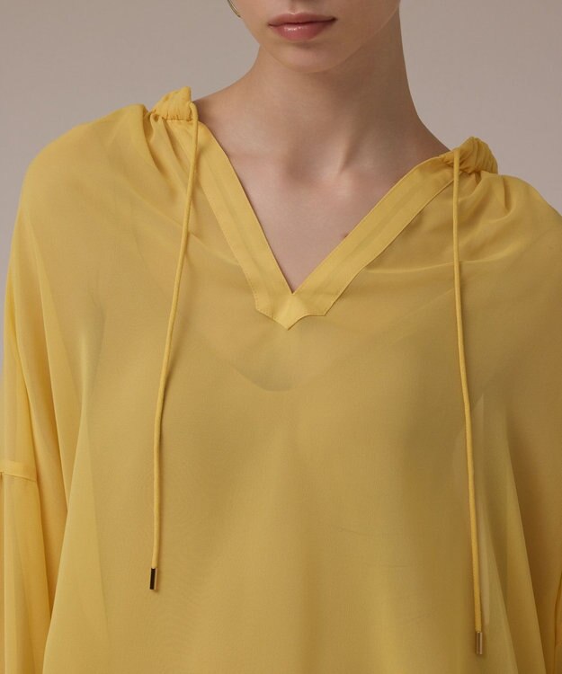 GRACE CONTINENTAL ボリュームカフタントップ イエロー