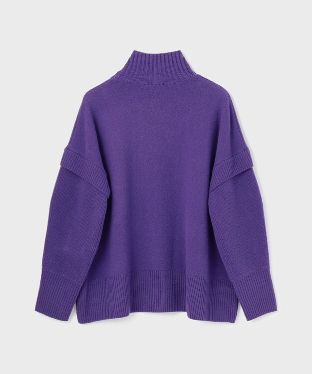 GRACE CONTINENTAL クーマラムニットトップ パープル