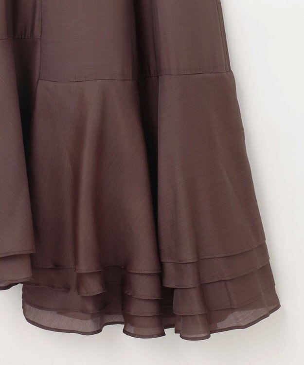 GRACE CONTINENTAL イレギュラーヘムスカート ブラウン
