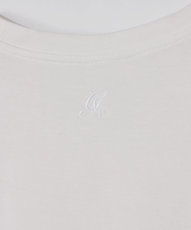 GRACE CONTINENTAL バックロゴ刺繍ノースリーブ ホワイト