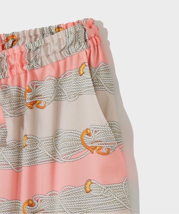 GRACE CONTINENTAL ロープボーダーパンツ ピンク