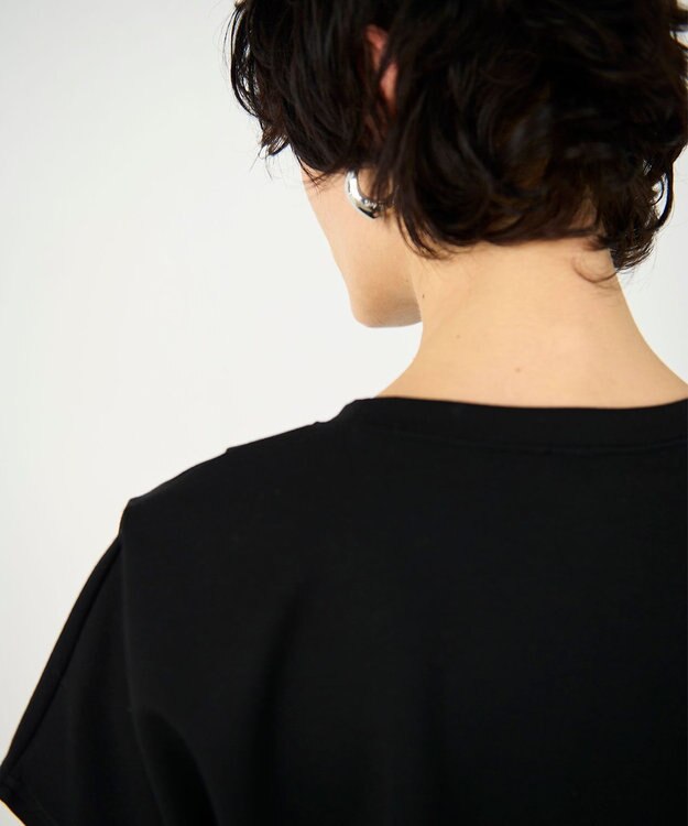 GRACE CONTINENTAL タックショートトップ ブラック