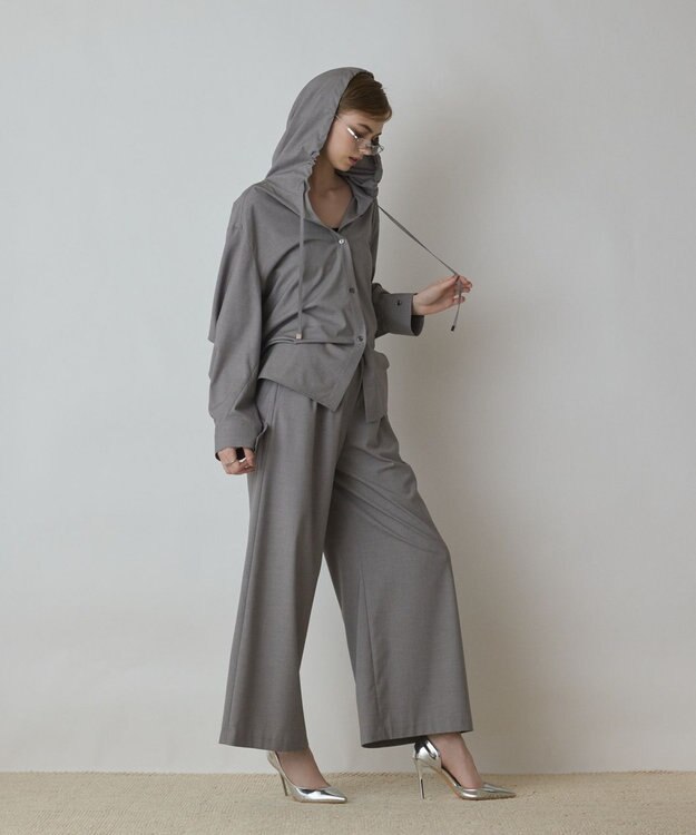 GRACE CONTINENTAL ドルマンフ－ディシャツ グレー