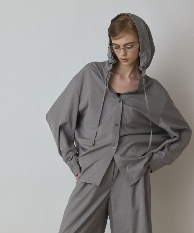 GRACE CONTINENTAL ドルマンフ－ディシャツ グレー