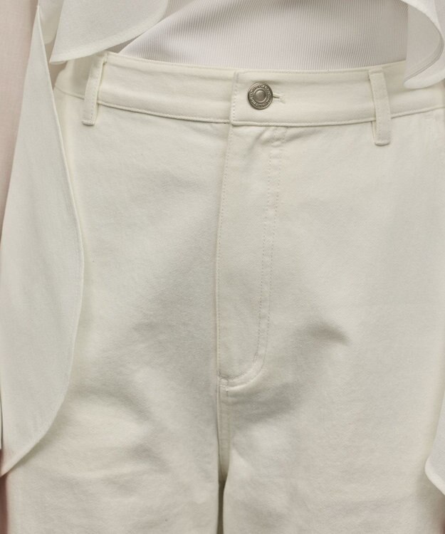 GRACE CONTINENTAL カットワークフレアパンツ ホワイト