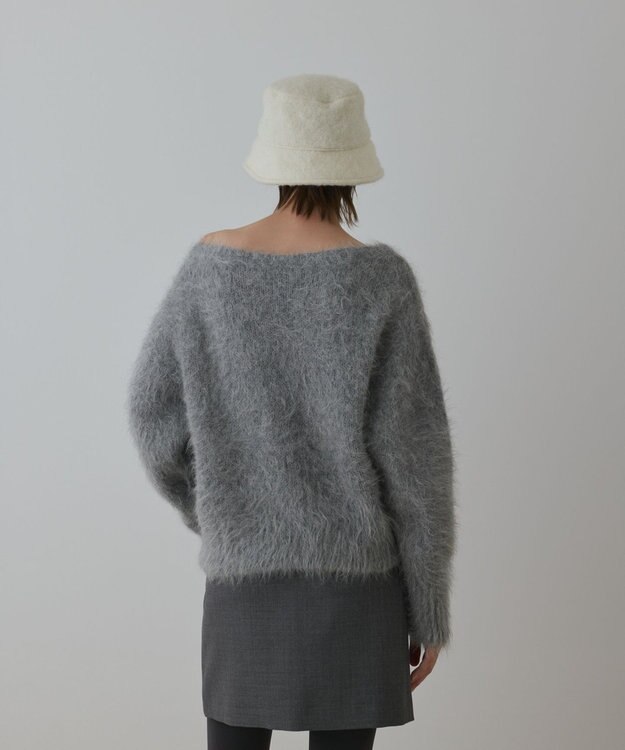 GRACE CONTINENTAL オーバーニットトップ グレー