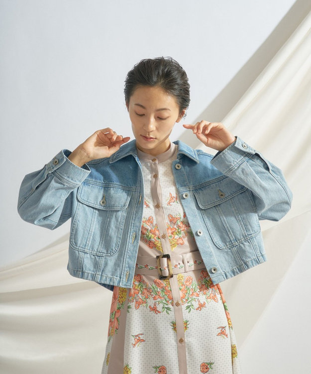 新品✨グレースコンチネンタル✨ビジュー付きデニムジャケット✨38サイズ 新品✨グレースコンチネンタル✨ビジュー付きデニムジャケット