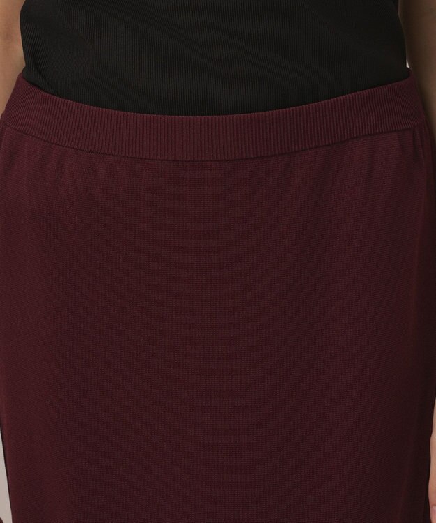 GRACE CONTINENTAL ティアードニットスカート ボルドー