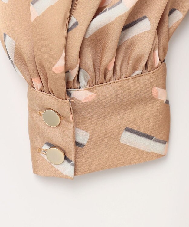 GRACE CONTINENTAL バックシャンリップドレス ベージュ