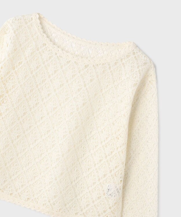 GRACE CONTINENTAL レースフレアスリーブトップ キナリ