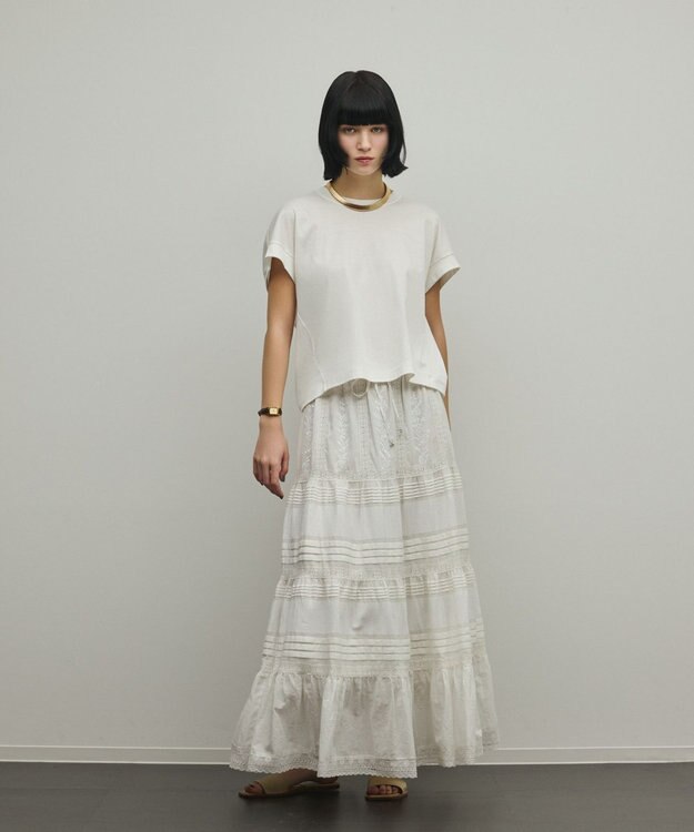 GRACE CONTINENTAL ルーズカットTシャツ ホワイト