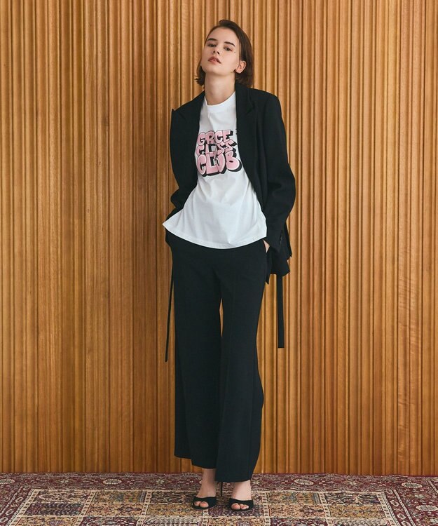 GRACE CONTINENTAL グラフィティプリントTシャツ ホワイト