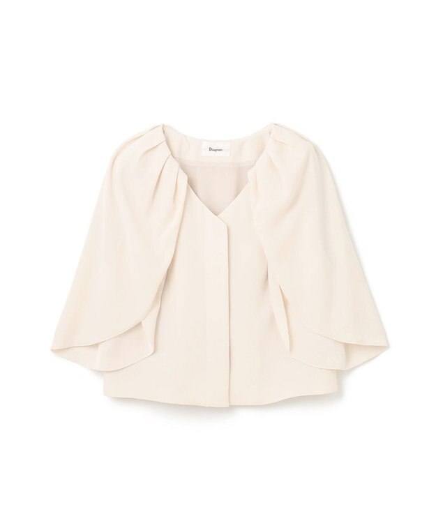 GRACE CONTINENTAL ケープスリーブトップ キナリ