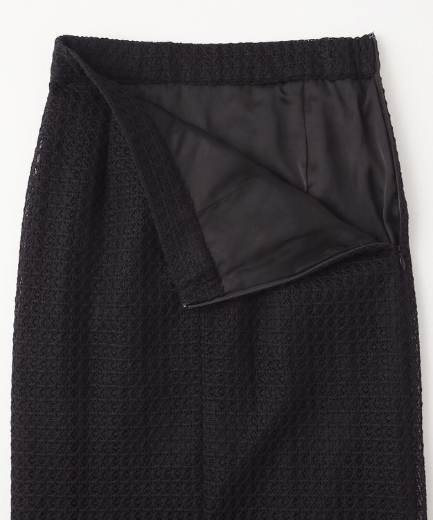 GRACE CONTINENTAL ラッセルメッシュスカート ブラック