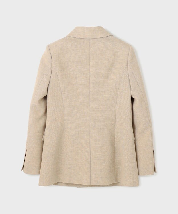 GRACE CONTINENTAL リネンライクダブルジャケット ベージュ