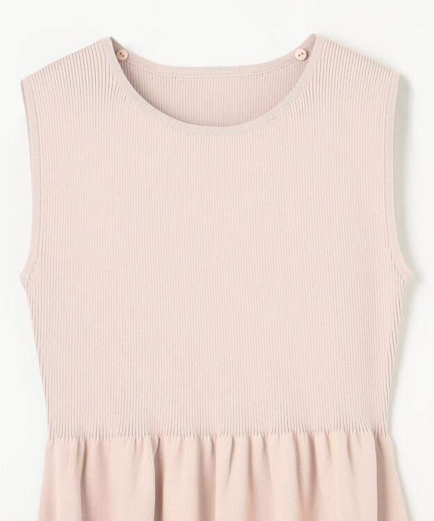 GRACE CONTINENTAL 刺繍ケープニットトップ ベージュ