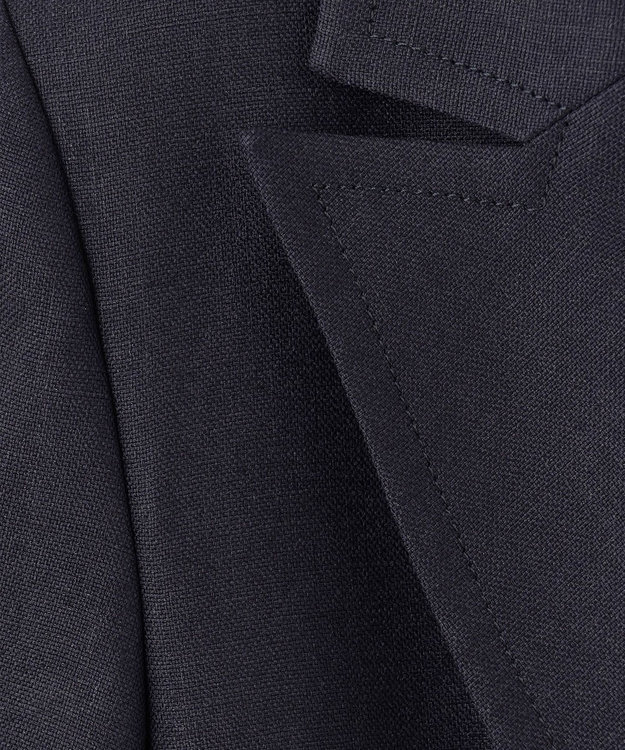 GRACE CONTINENTAL リネンタッチハーフスリーブジャケット ネイビー