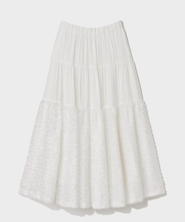 GRACE CONTINENTAL フェザージャガードコンビスカート キナリ