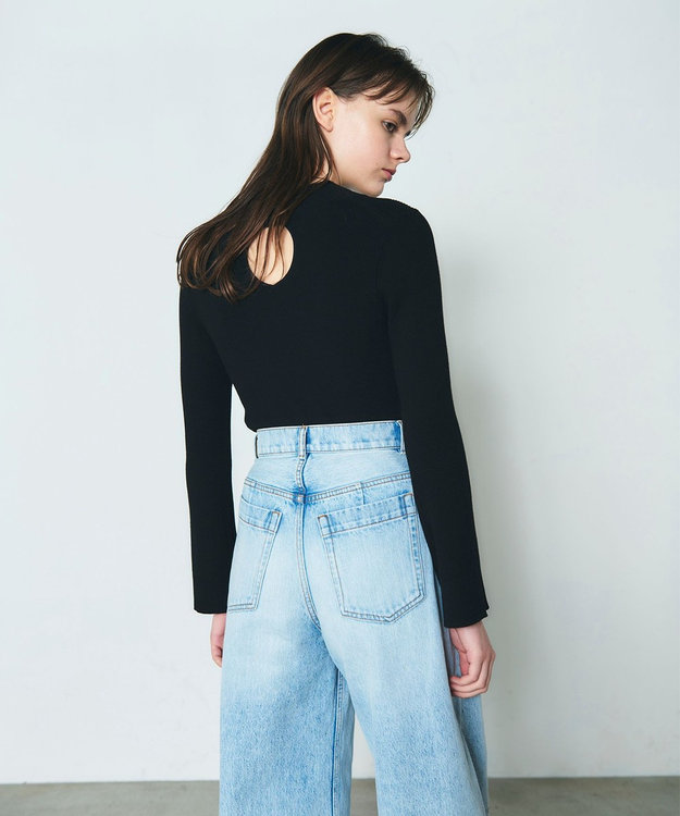 GRACE CONTINENTAL - 【未着用】グレースコンチネンタル タックフリルリブニットTOP タックフリルリブニットトップ / GRACE CONTINENTAL | GRACE