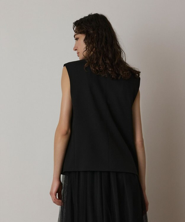 GRACE CONTINENTAL イレヘムジレジャケット ブラック