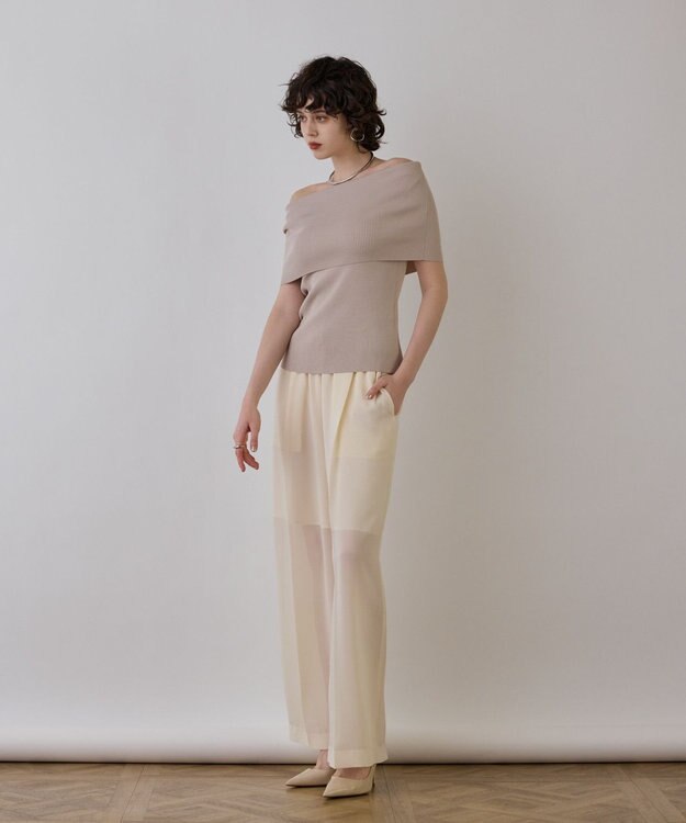 GRACE CONTINENTAL ソフトファイユパンツ キナリ