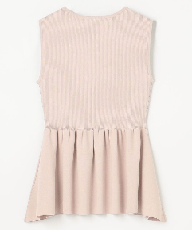 GRACE CONTINENTAL 刺繍ケープニットトップ ベージュ