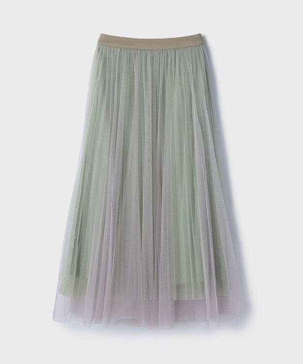 GRACE CONTINENTAL チュールリバーシブルスカート ベージュ