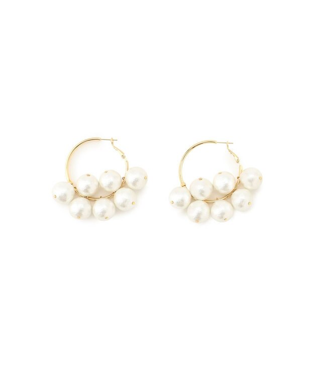 GRACE CONTINENTAL MOY paris Aria ピアス ホワイト