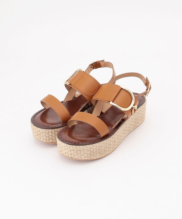 GRACE CONTINENTAL CORSO ROMA ジュートウエッジ ブラウン