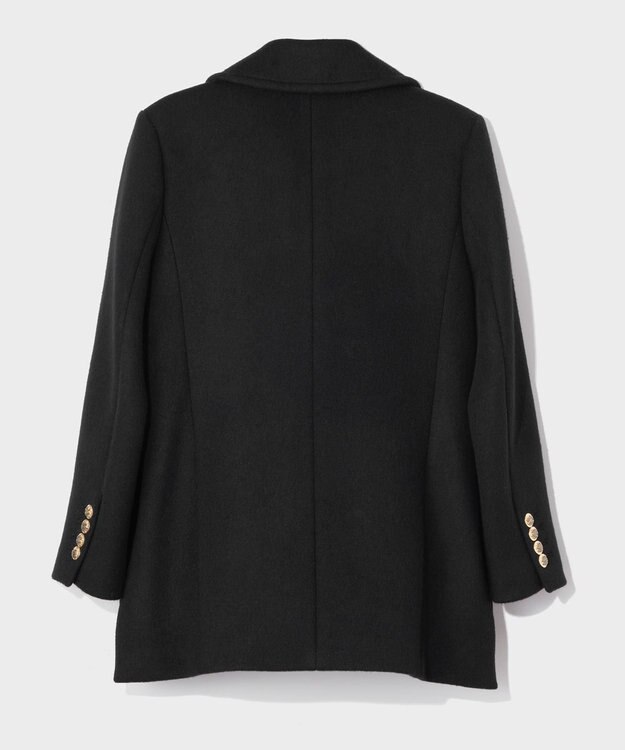 GRACE CONTINENTAL サイドスリットPコート ブラック