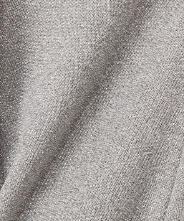 GRACE CONTINENTAL ラメ起毛裏毛トラックパンツ グレー