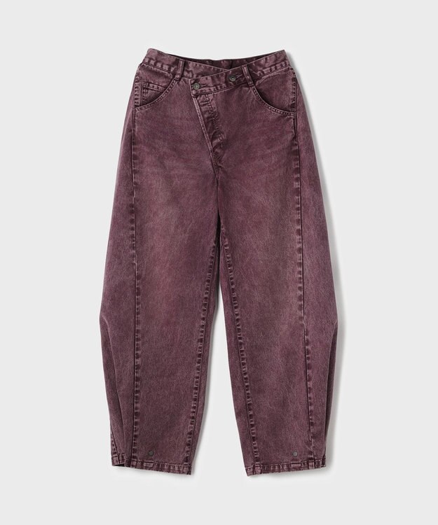GRACE CONTINENTAL ラップ2wayデニムパンツ ボルドー