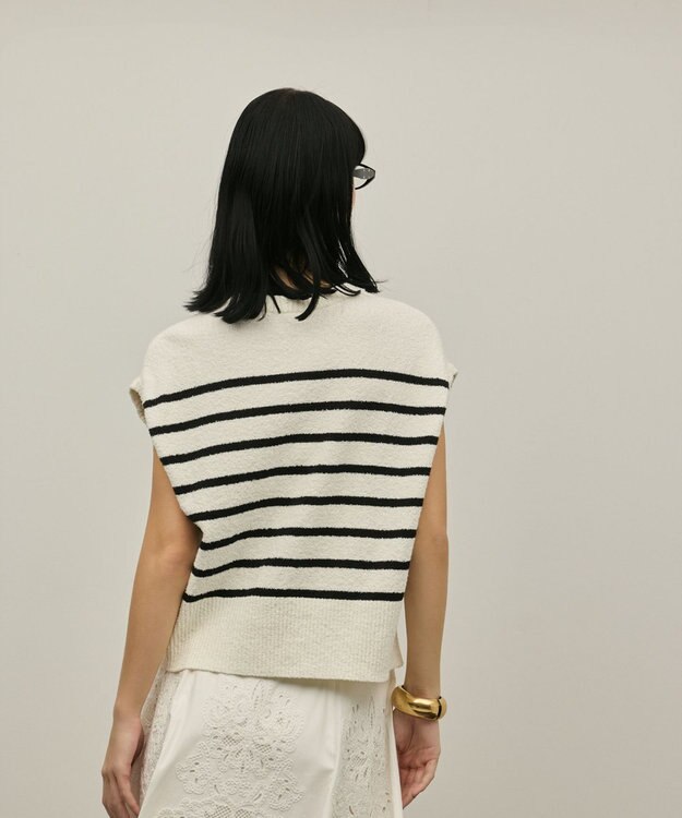 GRACE CONTINENTAL ブークレニットベスト バイカラー