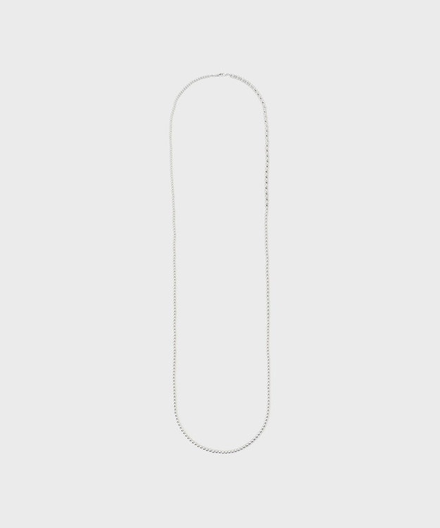 GRACE CONTINENTAL ビーズロングネックレス シルバー
