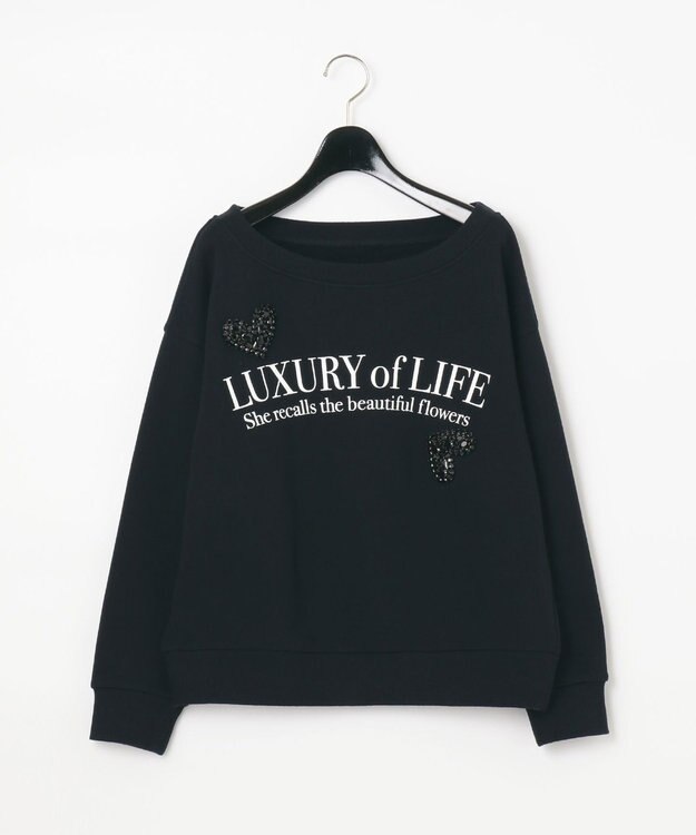 GRACE CONTINENTAL ハートロゴカットトップ ブラック